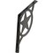 Ekena Millwork Austin Wrought Iron Bracket, (Single center brace), Antiqued Pewter 1 1/2"W x 12"D x 15"H BKTM01X12X15SAUAPW - alternate 1